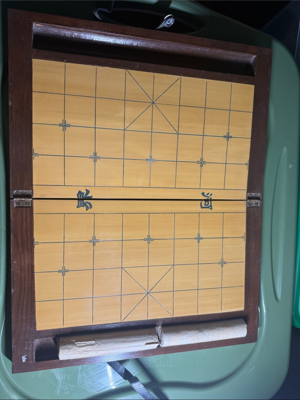 Chinese chess set (called Xiangqi)
